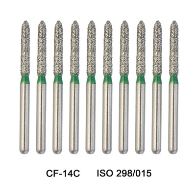 Dental Diamond Burs FG CF-14C Chamfur Coarse Grit High Speed Friction Grip Bur