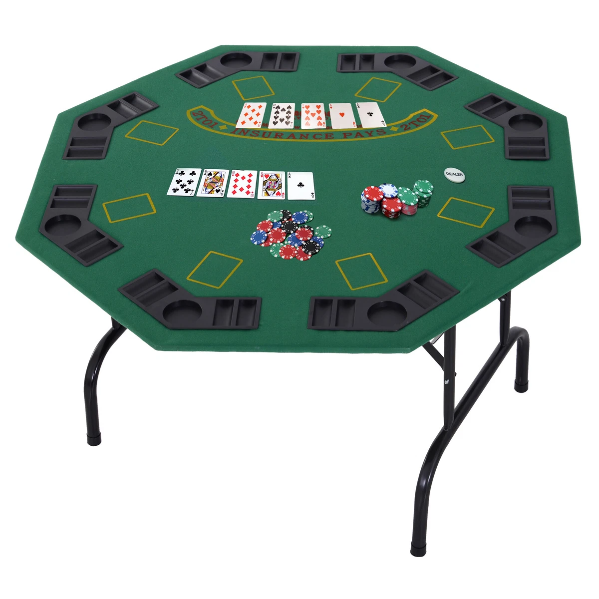 Folding poker table deals