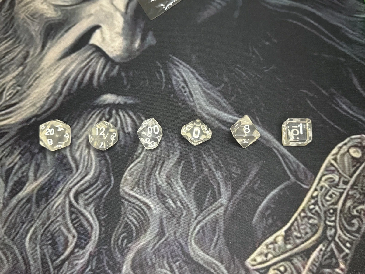 Bescon Set di 28 ini dadi poliedrici in tubo, Dungeons and Dragons, 4