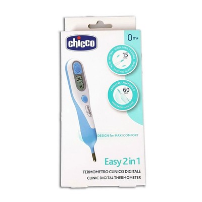 CHICCO Digitales Klinisches Thermometer Easy 2in1 Rektal und Achsel 0m+