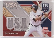 2020 Panini Elite Extra Edition USA Baseball Material Red 5/49 Triston Casas uk2
