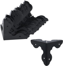 24Pcs Case Box Corners Triangle Metal Cabinet Corner Protector Edge Safety Guard