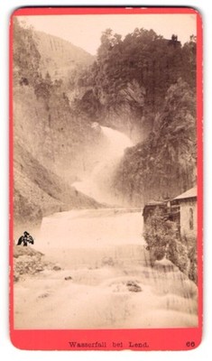 Photograph Baldi & Würthle, Salzburg, view Lend, lot at the waterfall 