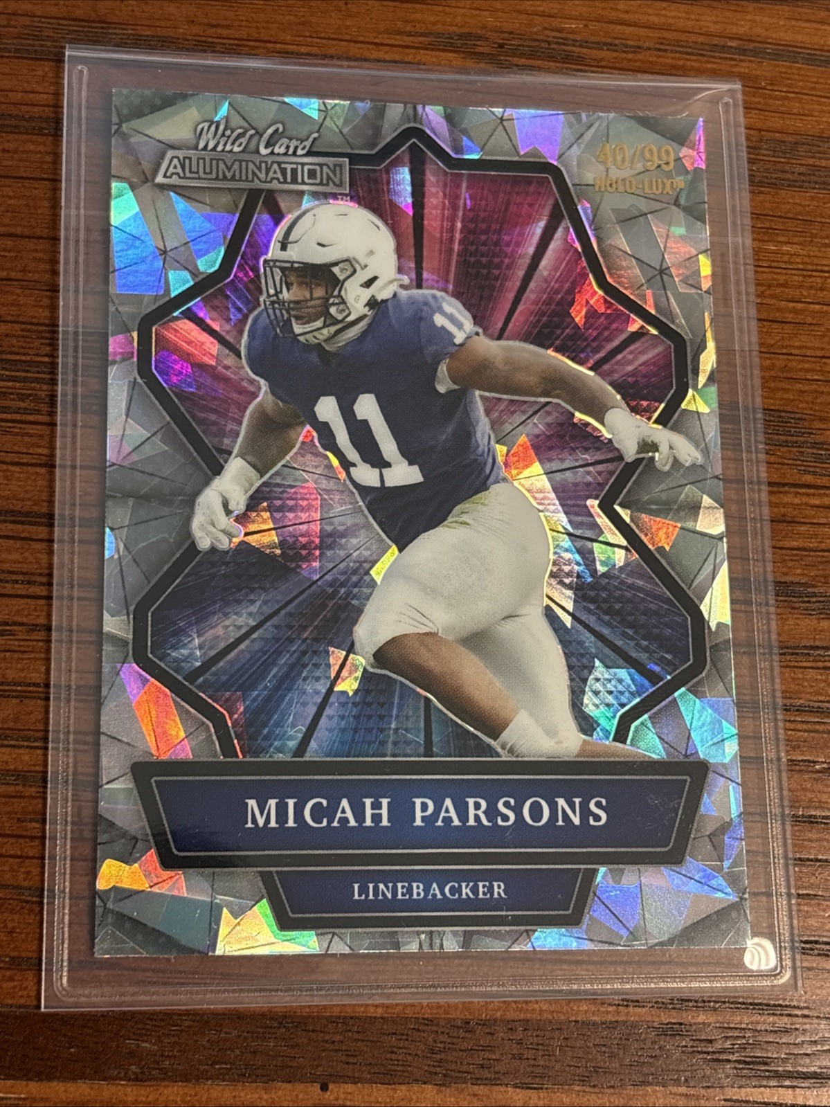 Micah Parsons Wild Card Alumination #ABC17 Holo-Lux Silver