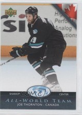 2007-08 Upper Deck All-World Team Joe Thornton #AW3 HOF 9cn