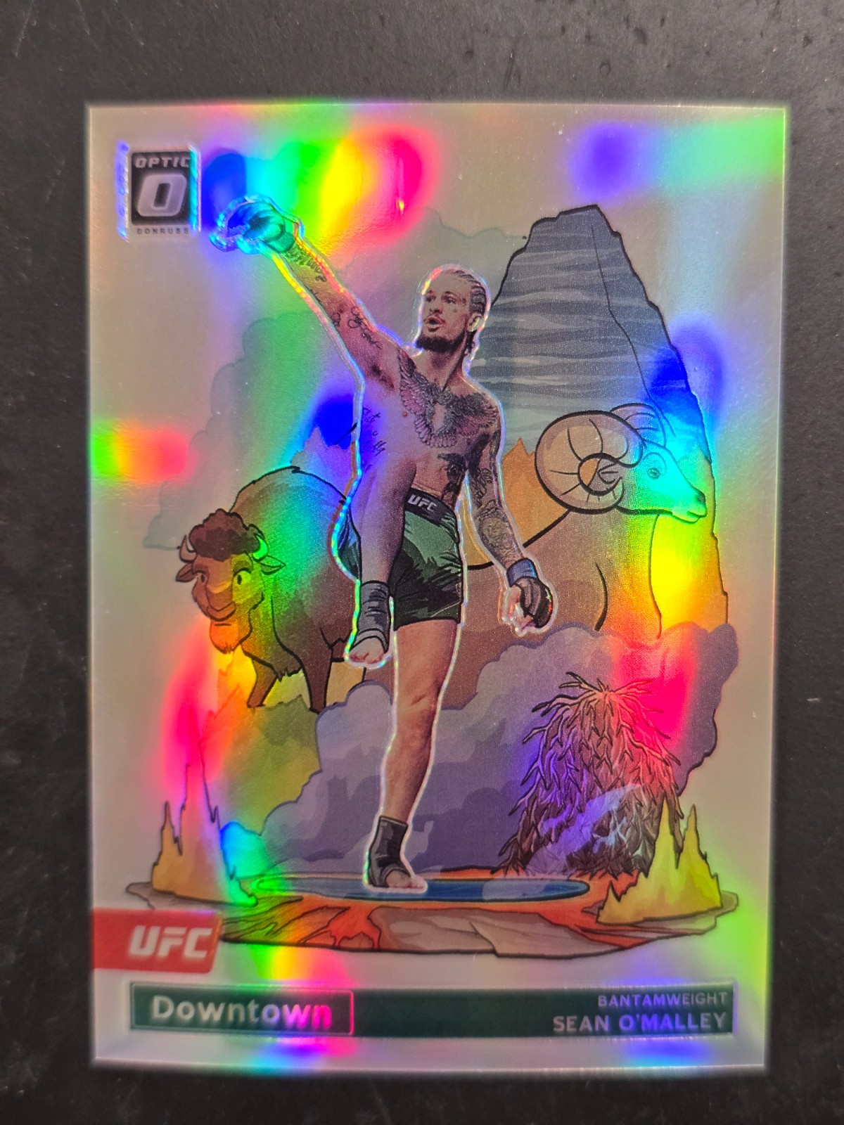 🔥 2023 PANINI DONRUSS OPTIC UFC SEAN O'MALLEY #2 DOWNTOWN SSP CASE HIT 🔥