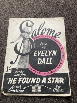 Salome Klavier Noten aus dem Film He Found A Star