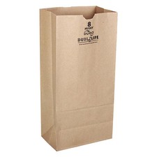 Duro Bag Grocery Bag,Brn,12-7/16"L,6-1/8" W,PK400 70208 Duro Bag 70208