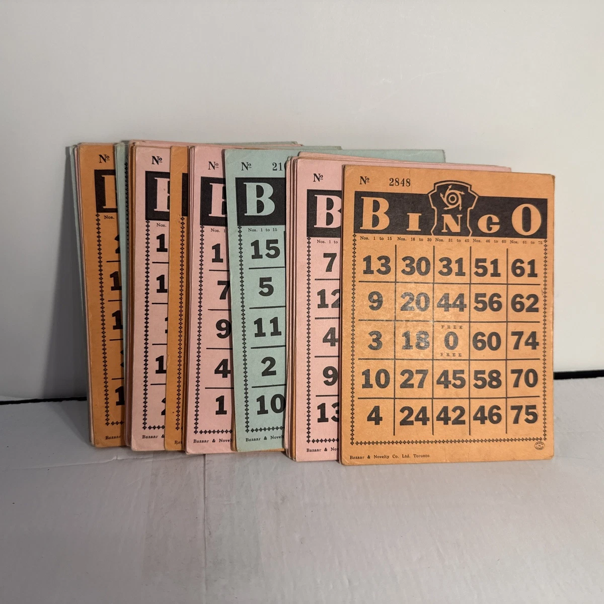 Bingo Gambling Vintage Manufacture Board & Traditional Games for