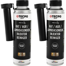 2x 300 ml TECPO KATALYSATOR AGR LAMBDASONDEN INJEKTOR REINIGER BENZIN ADDITIV