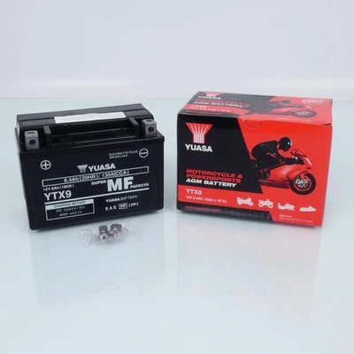 Batterie SLA Yuasa pour Moto Honda 600 Cbr Fh Fj 1987 à 1988 YTX9-BS / YTX9 / - Photo 1/4