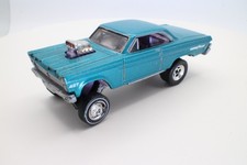 Hot Wheels 1965 Mercury Comet Cyclone Gasser Teal 164 Loose Custom Wheel Swap