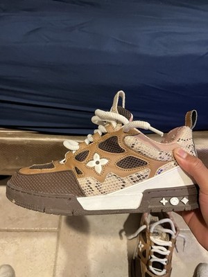 Louis Vuitton Brown Monogram Low Top Athletic Sneakers VL1221 open
