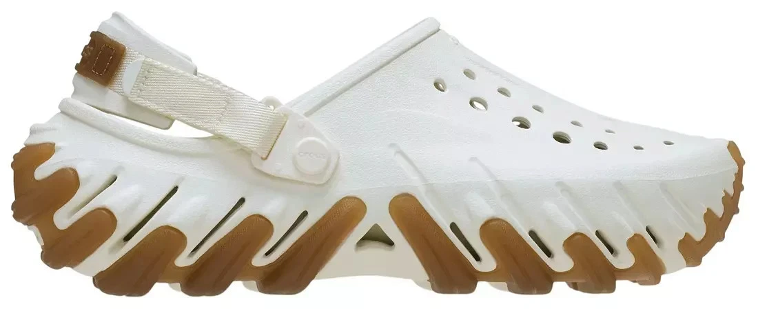 Crocs Echo Gum Ro Clog Chalk/Gum Men's Size 11 / Women's Size 13 - (211675-0WV)