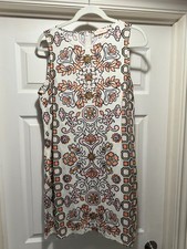 Tory Burch Hicks Garden Party Mini Dress size lg women's