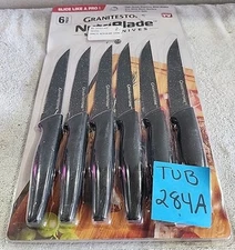 Granitestone Nutriblade 6-piece Steak Knives With Comfortable Handles, Stainless