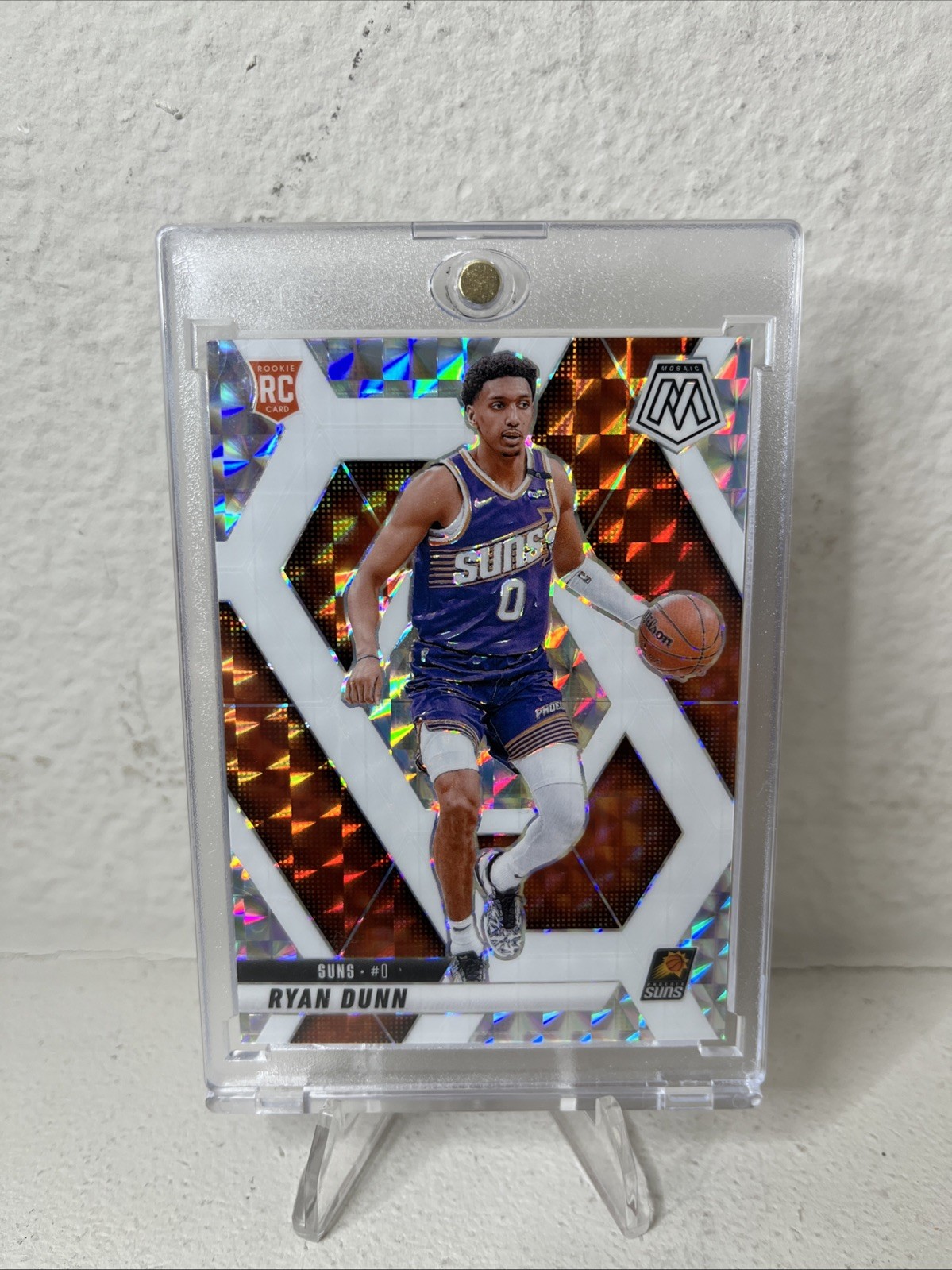 2024-25 Panini Mosaic Rookies Ryan Dunn #233 Choice White Mosaic Prizm /35 (RC)