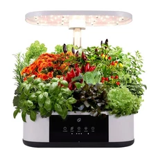 Hydroponics Growing System,12 Pods Hydroponics Growing System Indoor Garden w...