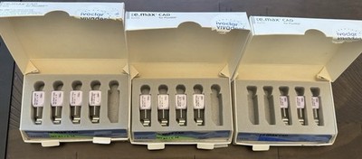 Ivoclar IPS e.max CAD planmill MT A1 C14 and B1 C14-  HT B2 I12 , Dental Lab
