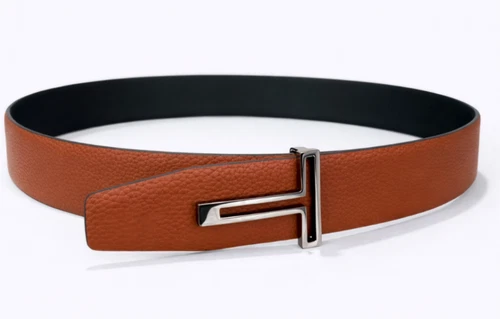 Tom Ford  T Silver Buckle Reversible Leather Belt Brown Length 90cm New