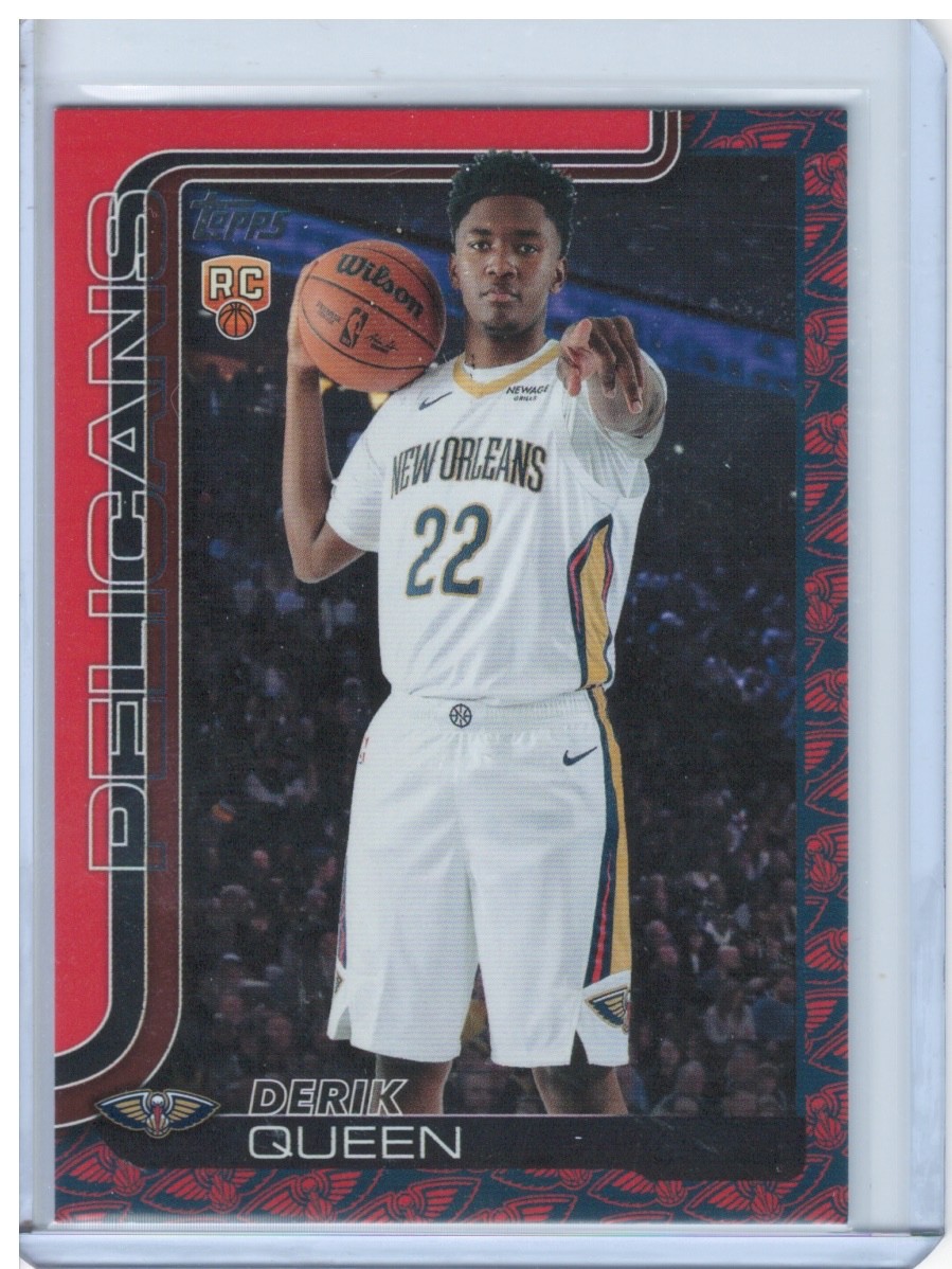 2025-26 Topps Team Logo Border Derik Queen New Orleans Pelicans RC