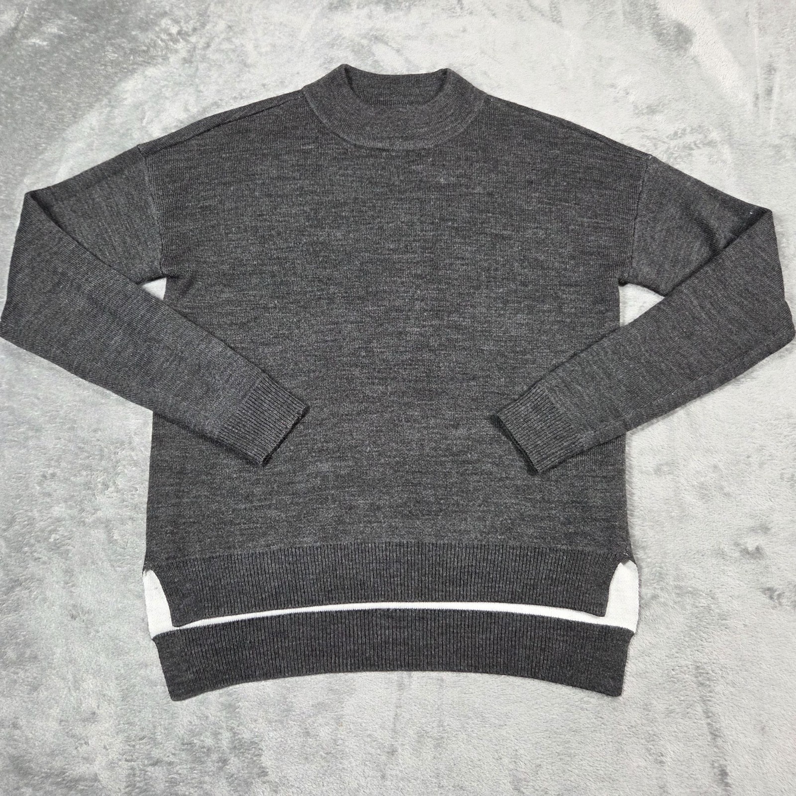 Calia Carrie Underwood Sweater Womens Medium Gray Effortless High Low Pullover