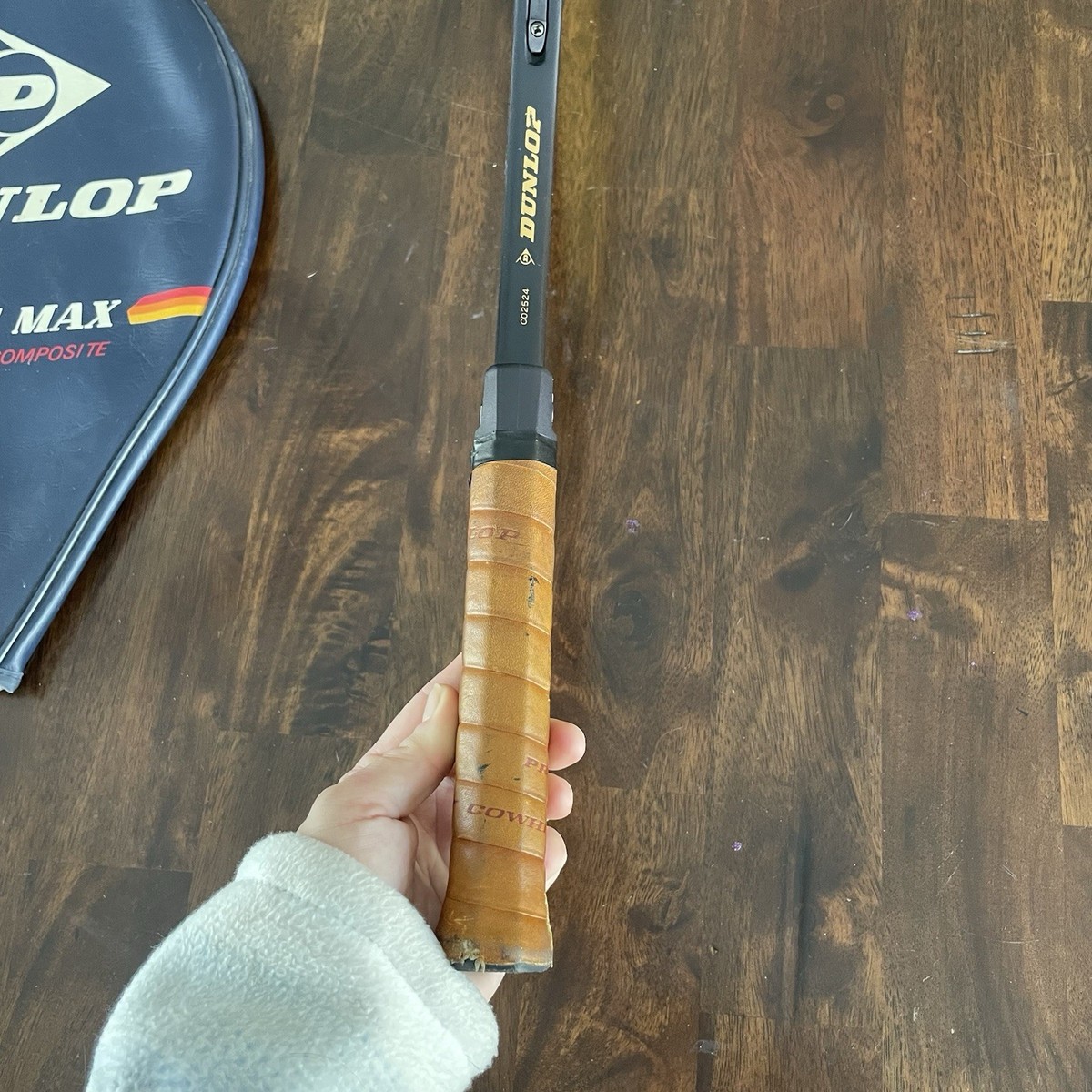 Vintage 1980's Dunlop Blue Max Mid-Size Composite Tennis Racquet