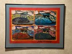 Jake Francis "Skateboarder 4 Seasons" signed orig silk screen framed 24 x 18 — photo 8
