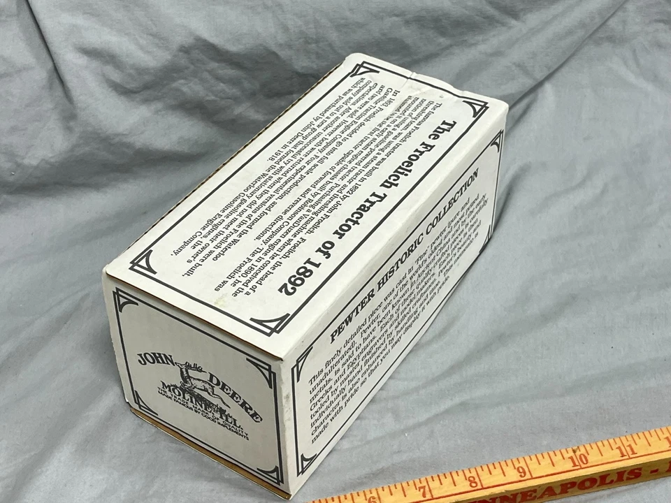 John Deere FROELICH Gas Engine Tractor Pewter Spec-Cast NIB waterloo boy - Image 3 of 4