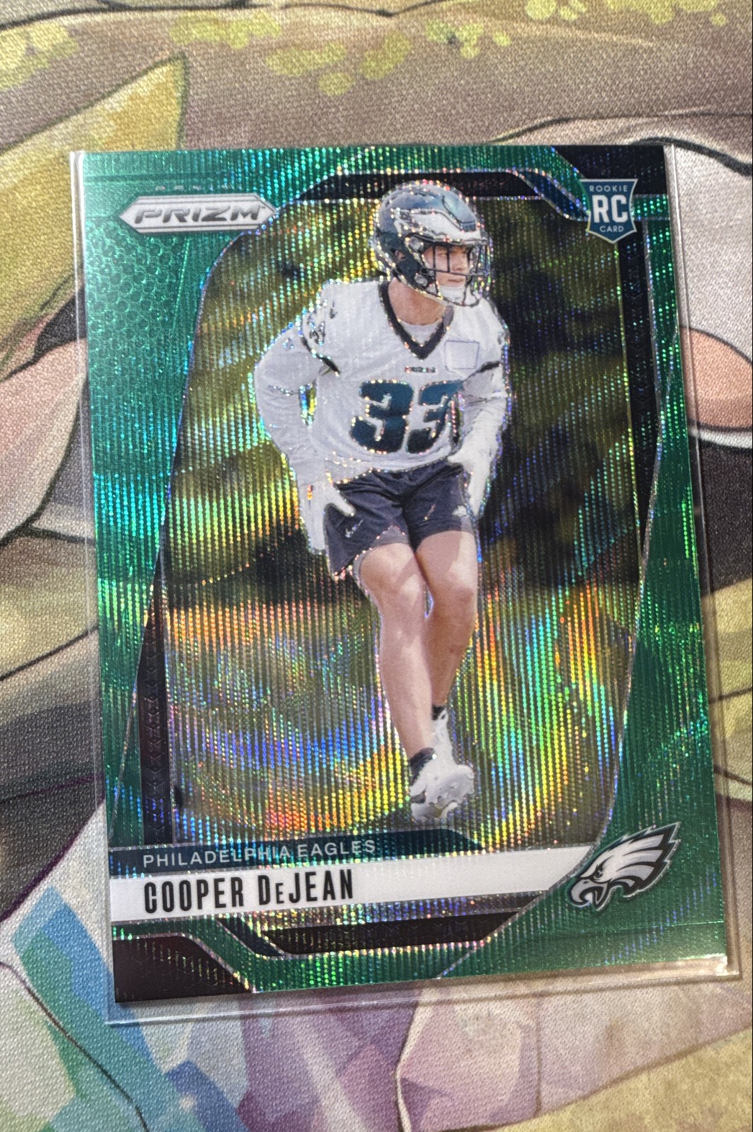 2024 Panini Prizm - Rookies Cooper DeJean #321 Green Wave Prizm (RC)
