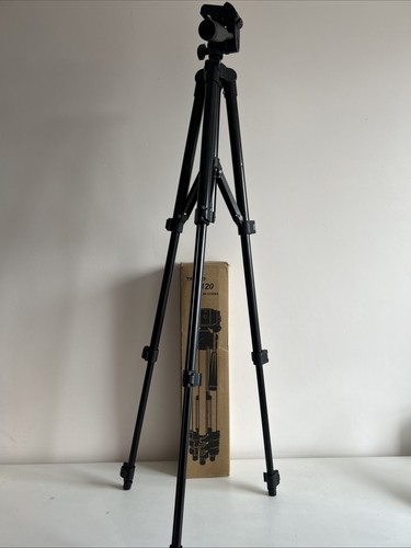 Camera Travel Tripod Lightweight Aluminium 1 Metre Max Height Carry Bag & Remote - Picture 5 of 10