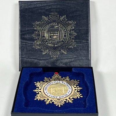 2003 Camp David Presidential Retreat Christmas Ornament White House Bush Vintage