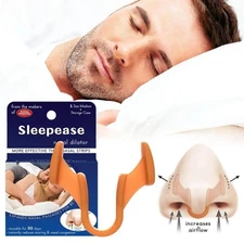 Silicone Nose Clip Anti Snoring Nasal Dilator Stop Aid Easy Breathe for Sleeping