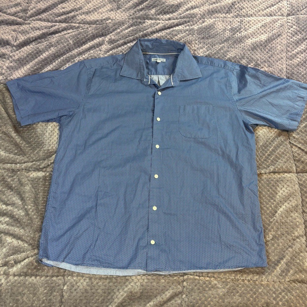 Peter Millar Men's Blue Patterned Button-Down Shi… - image 2