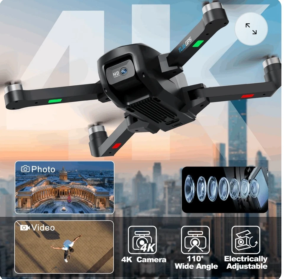 Toladrone TL 16 Drohne | 4K HD Kamera | Faltbarer RC Quadcopter | 360° Flips - Bild 2 von 4