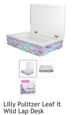 NWOT Lilly Pulitzer Leaf It Palm Tree WILD Lap Top Computer Desk NICE    blt11j