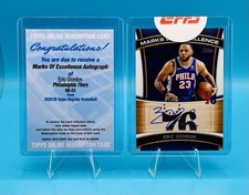 2025-26 Topps Flagship Basketball - Eric Gordon #ME-EG (AU)  & Redemption Card
