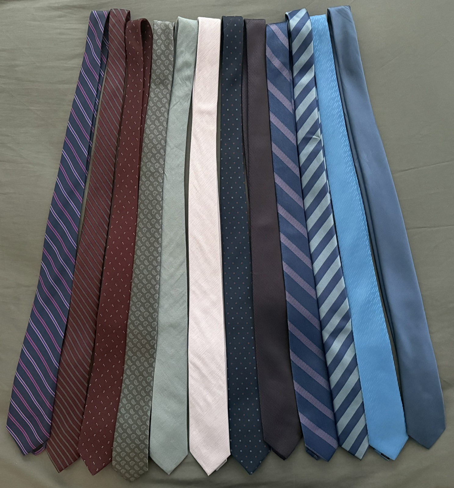 (Lot 12) Neck Ties Mix - Multicolor Pattern Variety