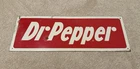 Vintage Dr Pepper Flat Tin Metal Sign (7"×20")