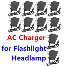 10PCS AC/DC Corded Adapter Wall Power Supply Charger for Rechargeable Flashlight
