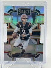 2023 Select Joe Burrow Silver Prizms Die Cut Concourse #20 Bengals NM