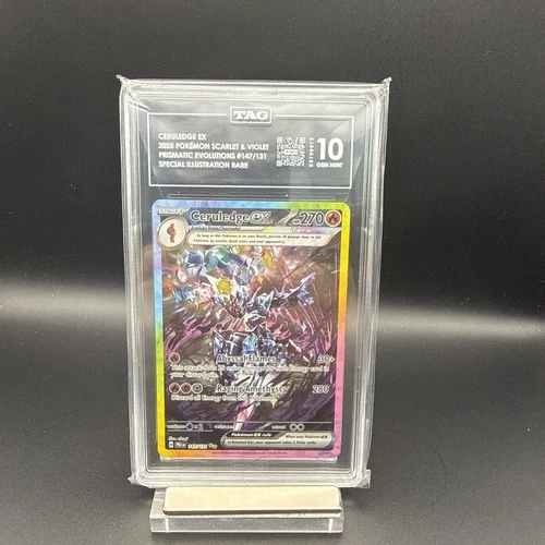2025 POKEMON PRE EN-PRISMATIC EVOLUTIONS #147 CERULEDGE EX PSA 10