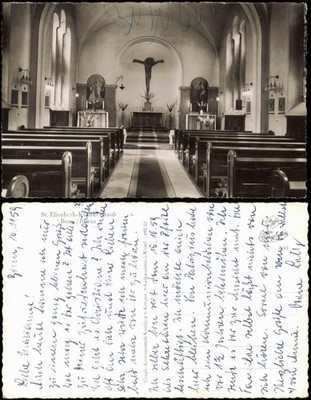 Ansichtskarte Bonn St. Elisabeth-Krankenhaus - Innen 1962
