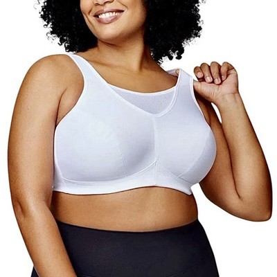 Glamorise 46C White No-Bounce Camisole Sports Bra! NEW!