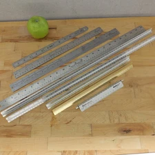 Lot 9 Rulers Scale Drafting Engineer Printing Fairgate Picket Rapid 12" 24"