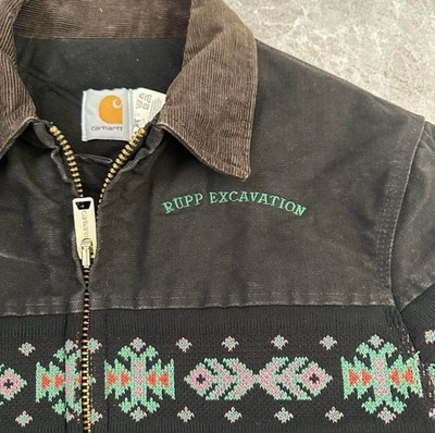 Jq2015さん専用 Vintage Carhartt Santa Fe Jacket Quilt Lined USA JQ160 Red Mens