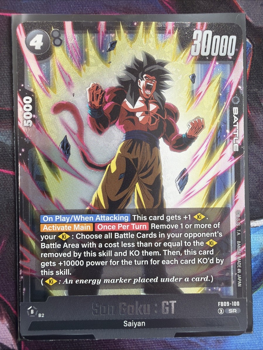Dragon Ball SCG B2 Son Goku: GT FB09-100 SR Battle Card 30000