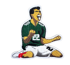 Fußball Spieler Soccer  Bügelbild Patch bestickt zum Aufbügeln Aufnäher