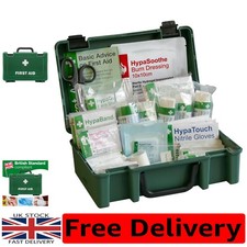 BS 8599 Compliant Small First Aid Kit - Fully Stocked for Home & Workplace