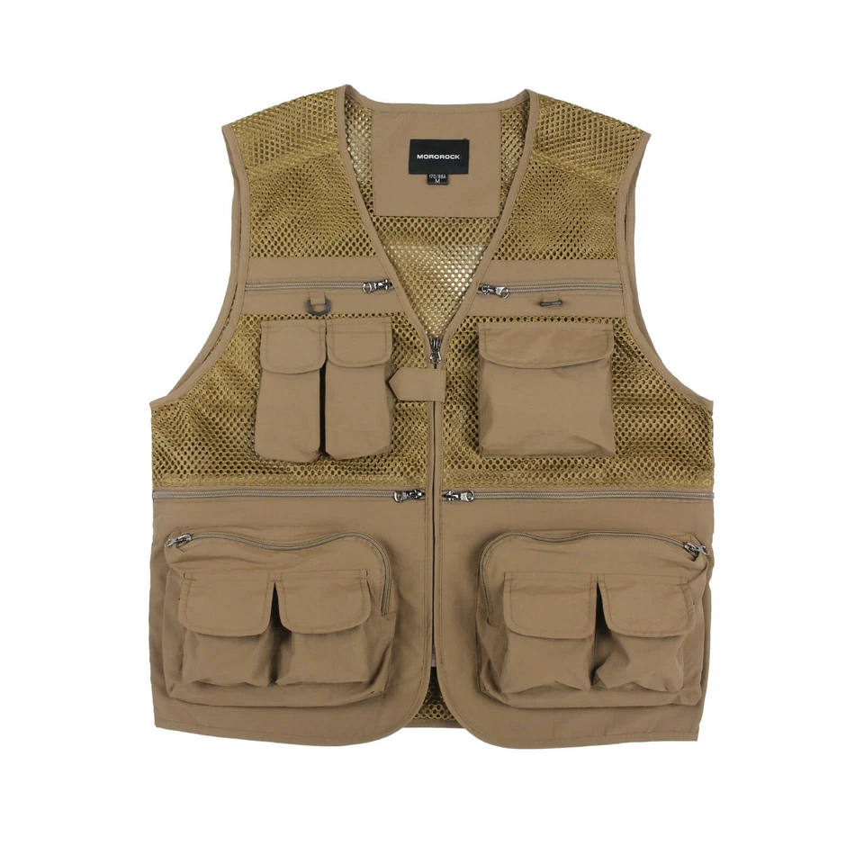 Mororock Fishing Vest Mesh 16 Pockets Photography Quick Dry Waistcoat Jacket - Image 4 of 4